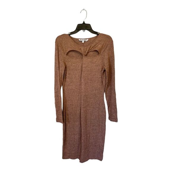 NWOT Walter Baker | Scoop Neck Knee Length Cut Out Long Sleeve Dress XL - Picture 4 of 8